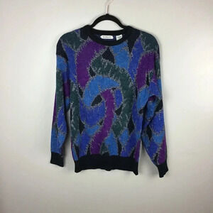 Koman Vintage Crewneck Long Sleeve Sweater Size Medium